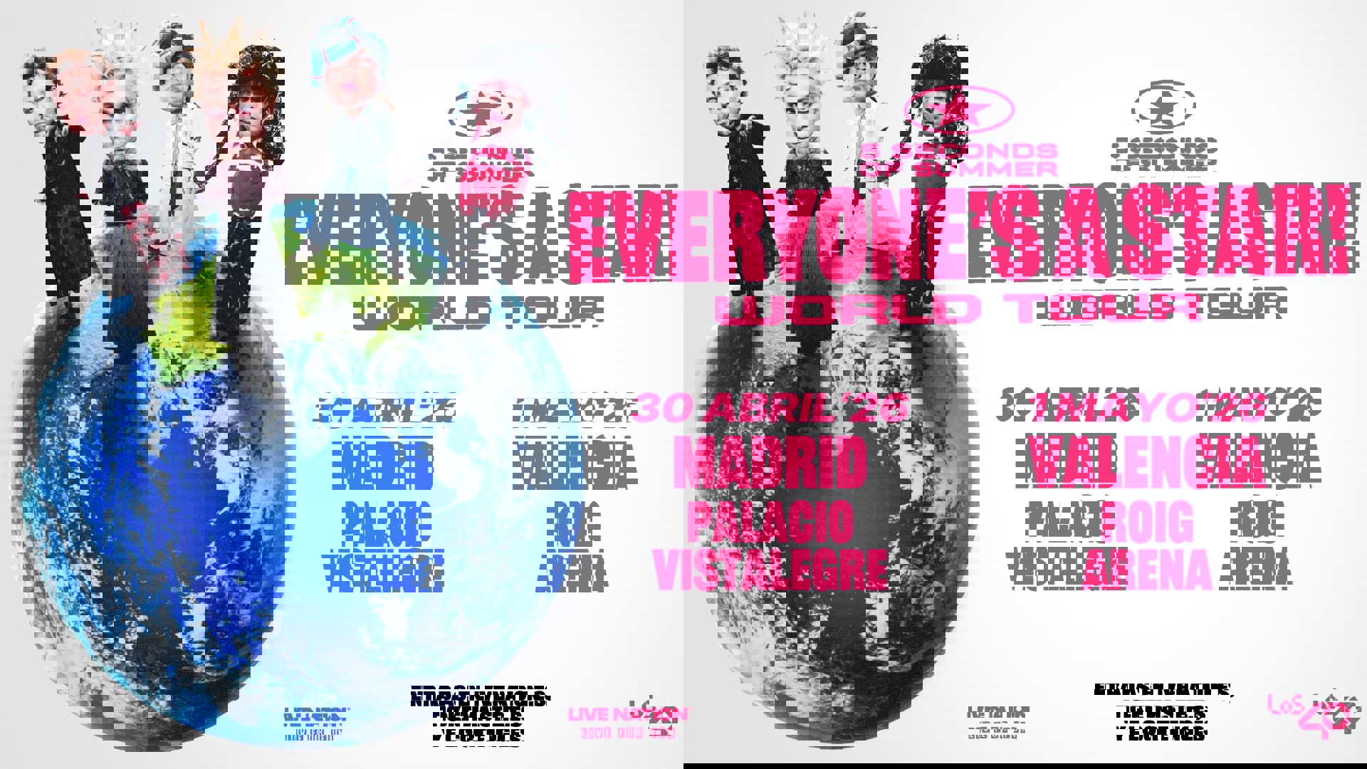 5SOS conciertos en España en 2026. Solicitar acreditaciones de prensa